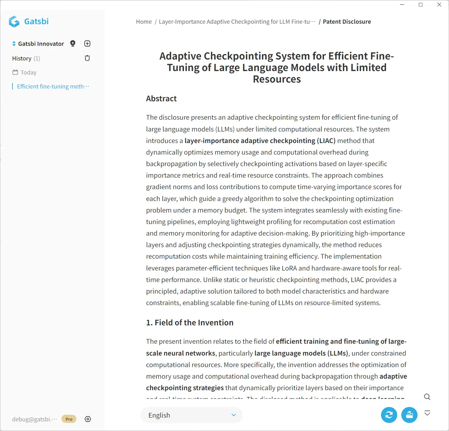 Gatsbi 生成的专利截图 1